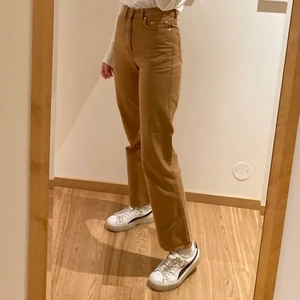Weekday byxor - Bronsfärgade Weekday byxor i modellen row i storlek 26/32. Använt ett fåtal gånger så de är i nyskick!