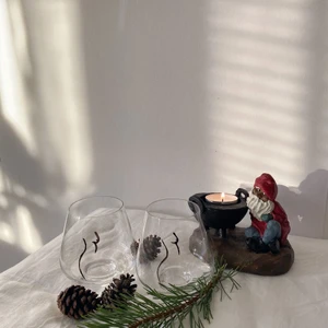 Mindre glas - Jätte söta fina glas som även kan användas till som ljusstake. 🤩