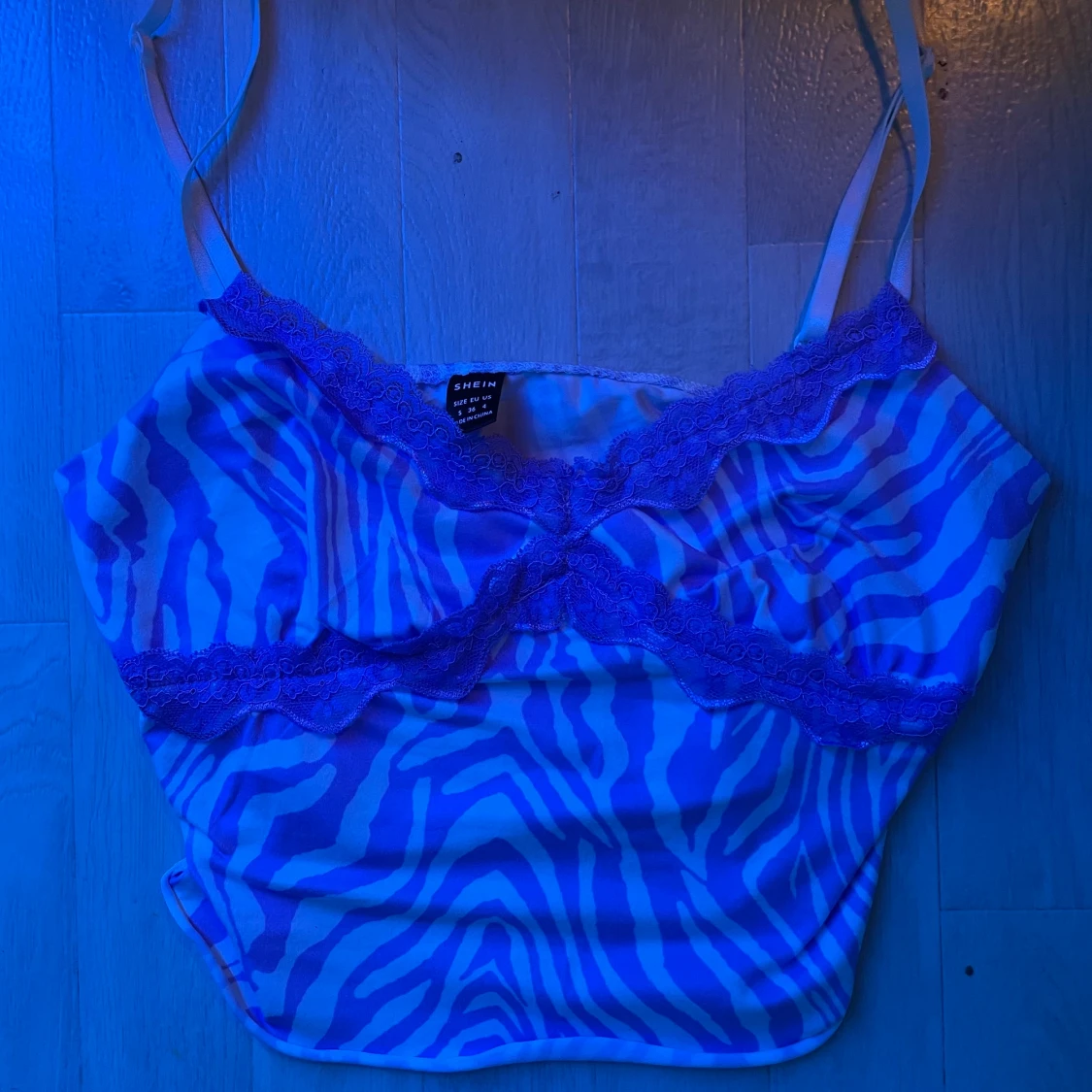 Ljus lila zebra randig tank top đđ€đŠ