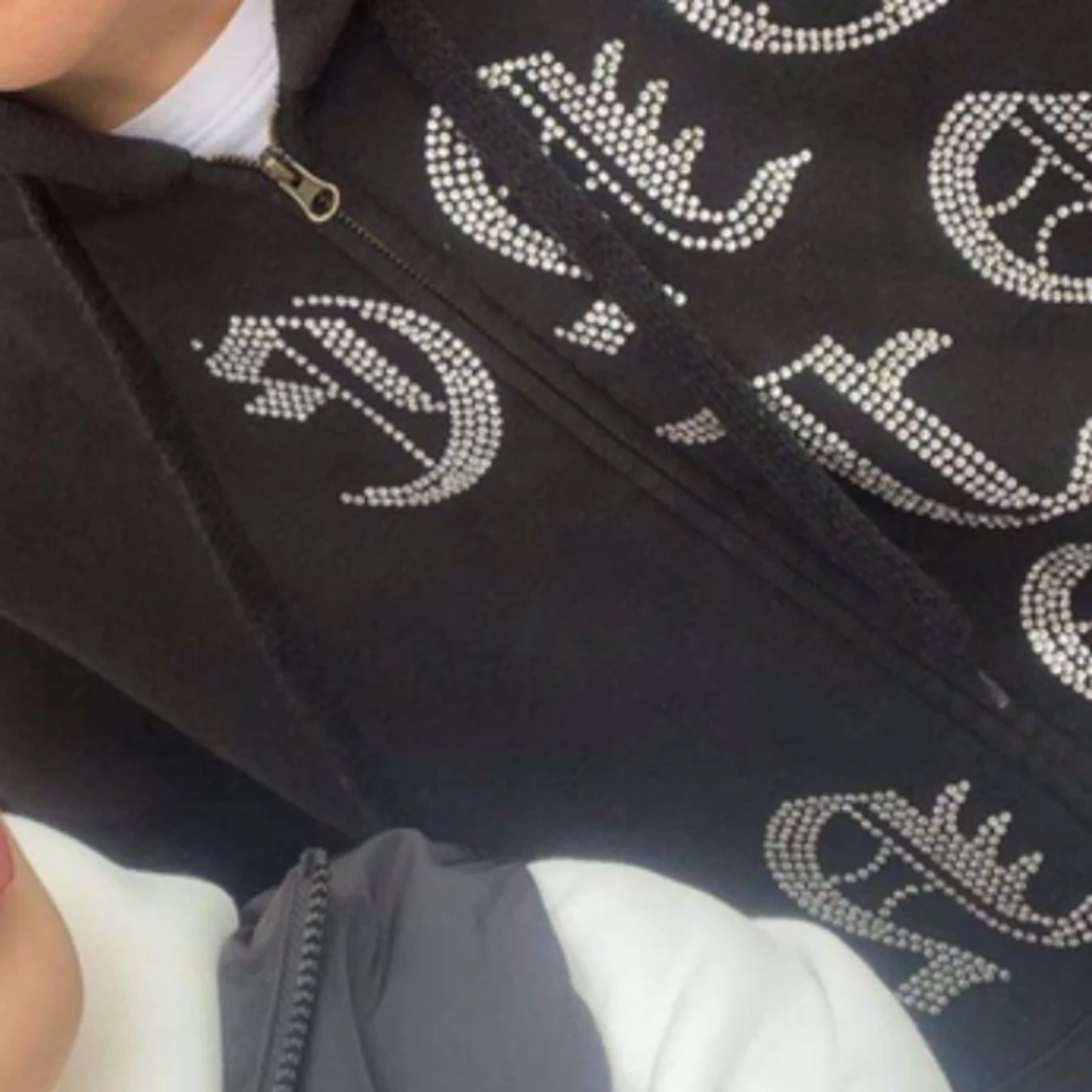 Oneofone Svart Zip hoodie  - 91