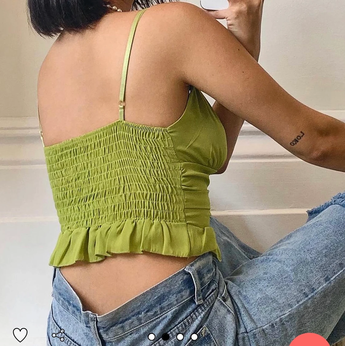 Ljusgrön topp - 90