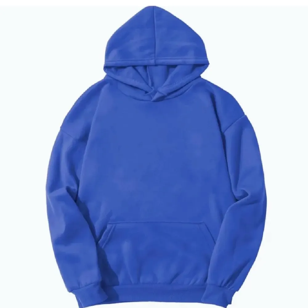 Klarblå hoodie, endast använd 2-3 gånger 💕. Tröjor & Koftor.