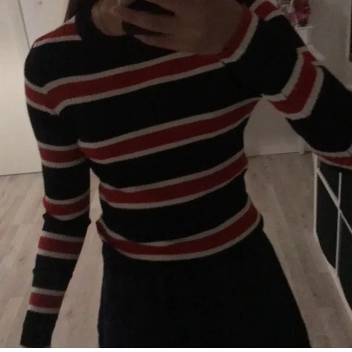 Randig långärmad tröja