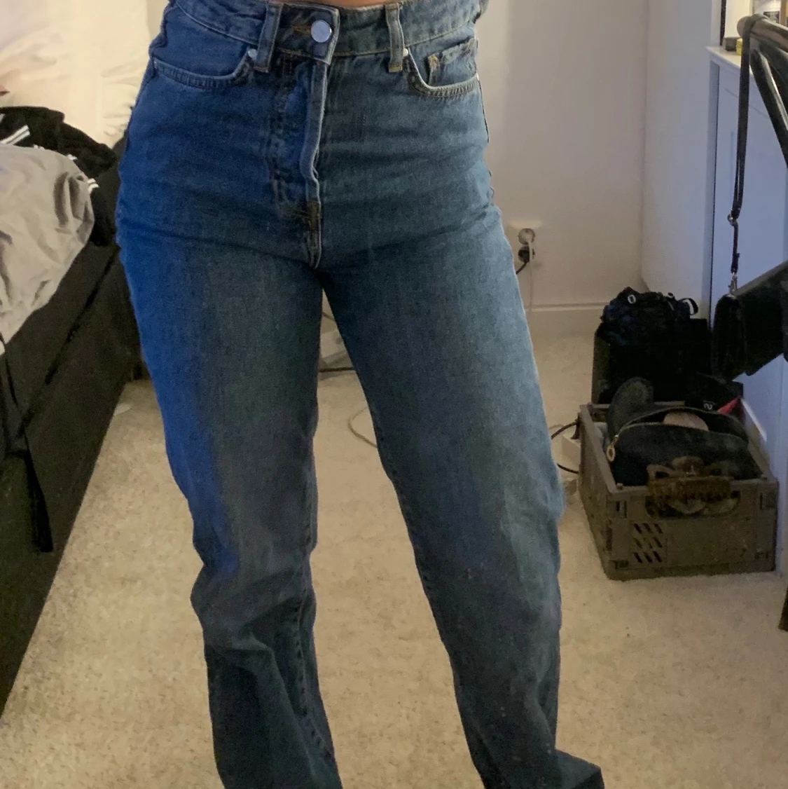 Wide leg jeans