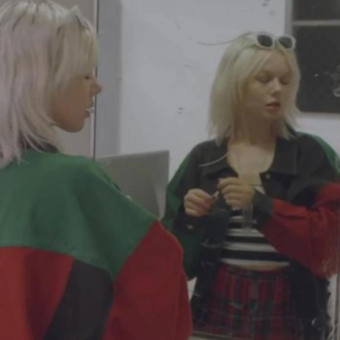 Vintage color block jeansjacka Lil Peep - 91