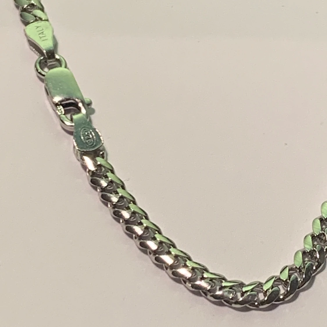Cuba chain i äkta silver herrhalsband