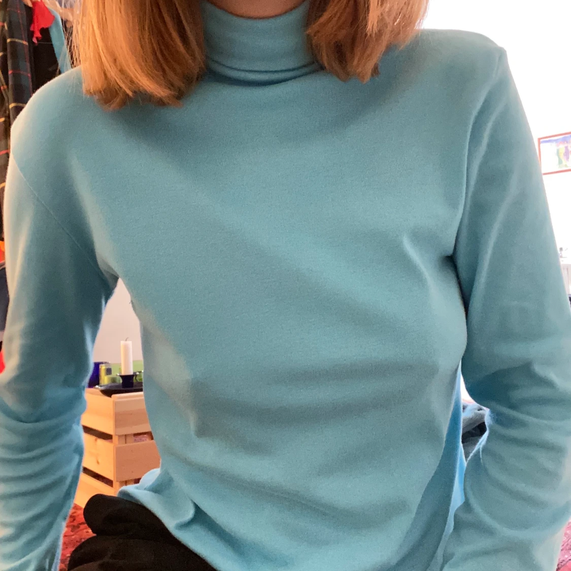 Ljusblå polotröja