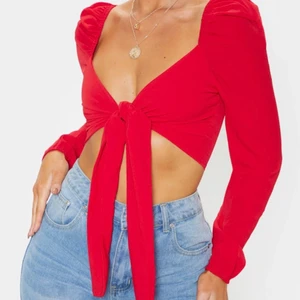 Topp  - Långärmad topp som knyts framtill, aldrig använd, nypris 210kr