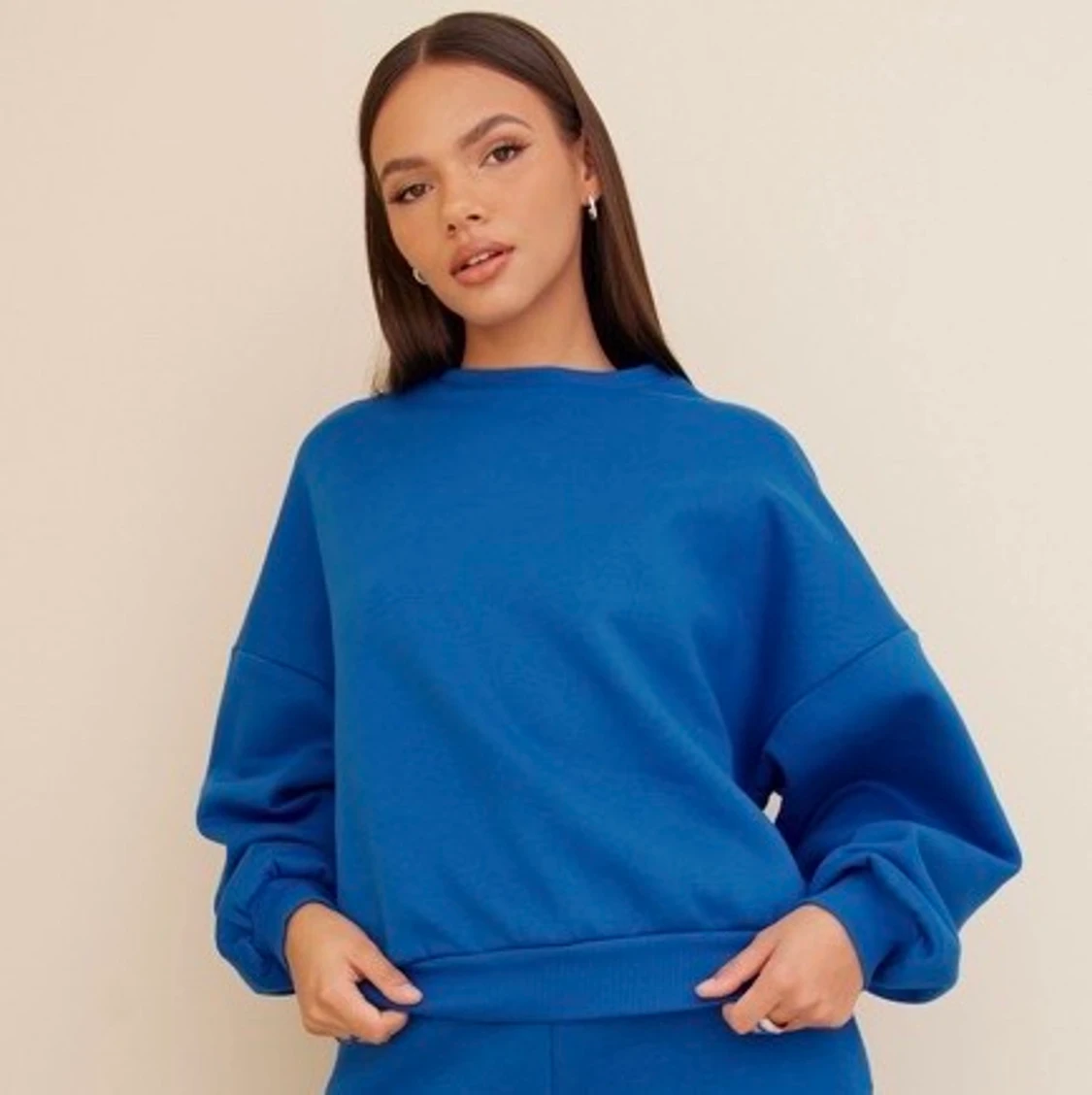 Blå sweatshirt  - 90