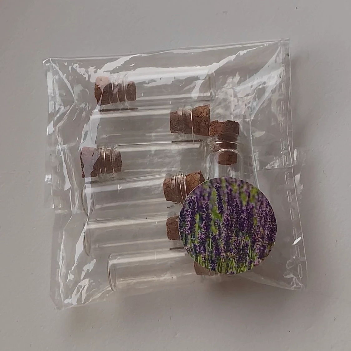 Glasflaskor med kork lock💛💛