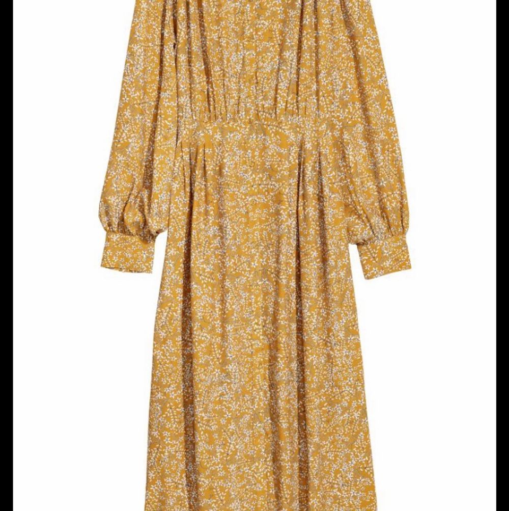 SÖKER gul mönstrad klänning HM Trend | Plick Second Hand