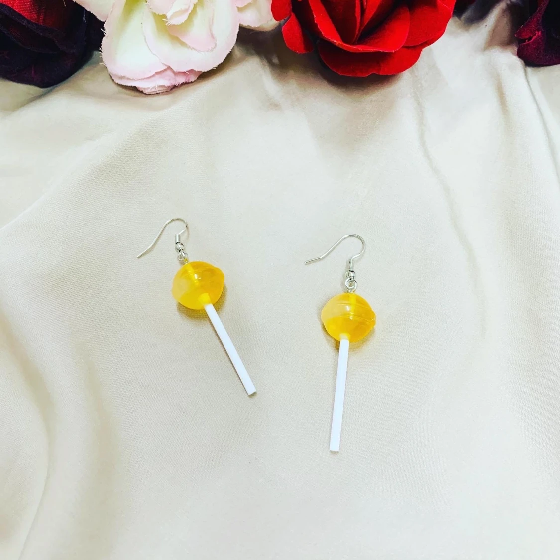 Citron klubbor örhängen