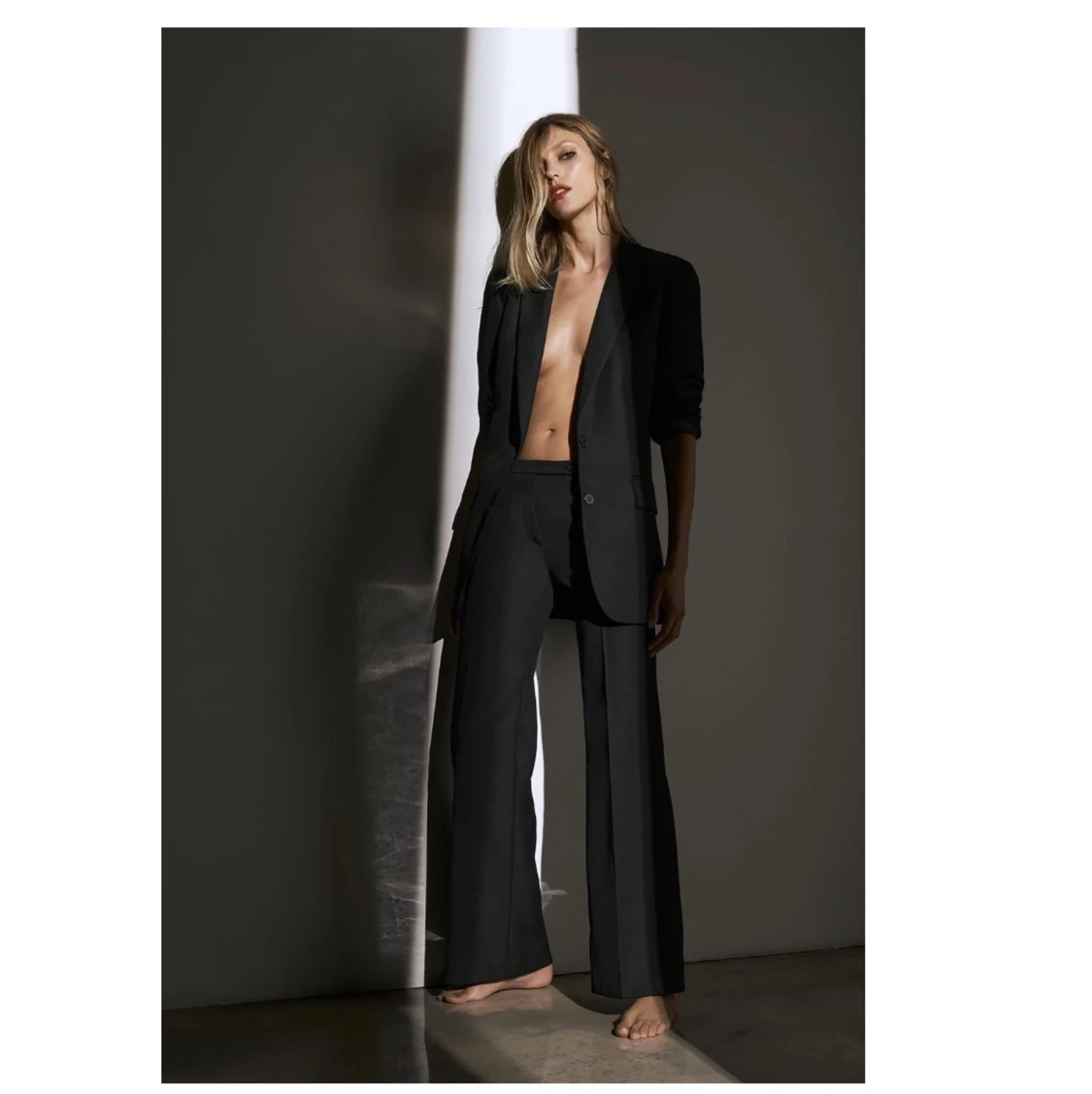 Lågmidjade kostymbyxor 