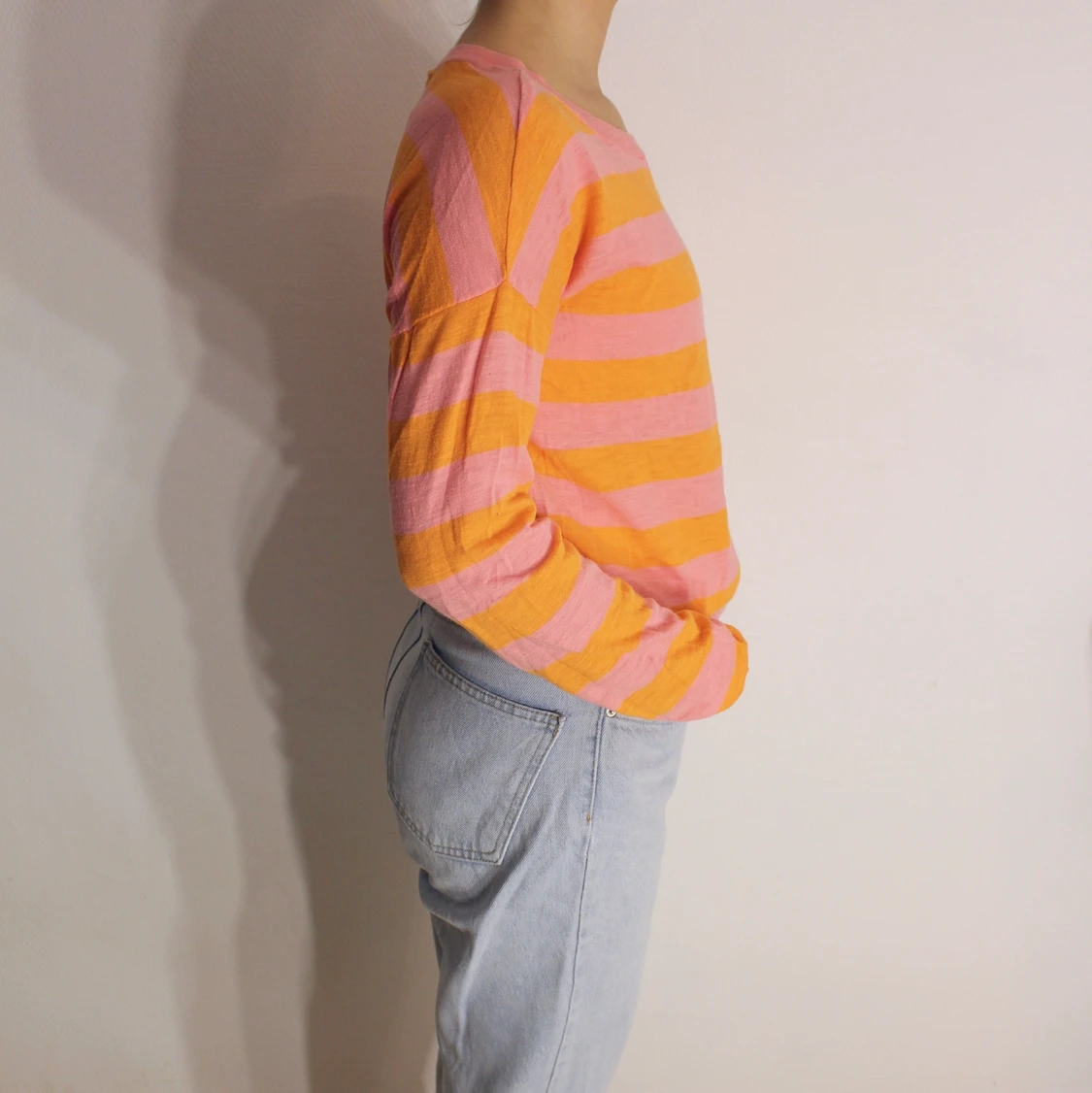 Orange rosa retro tröja 💕 - 90