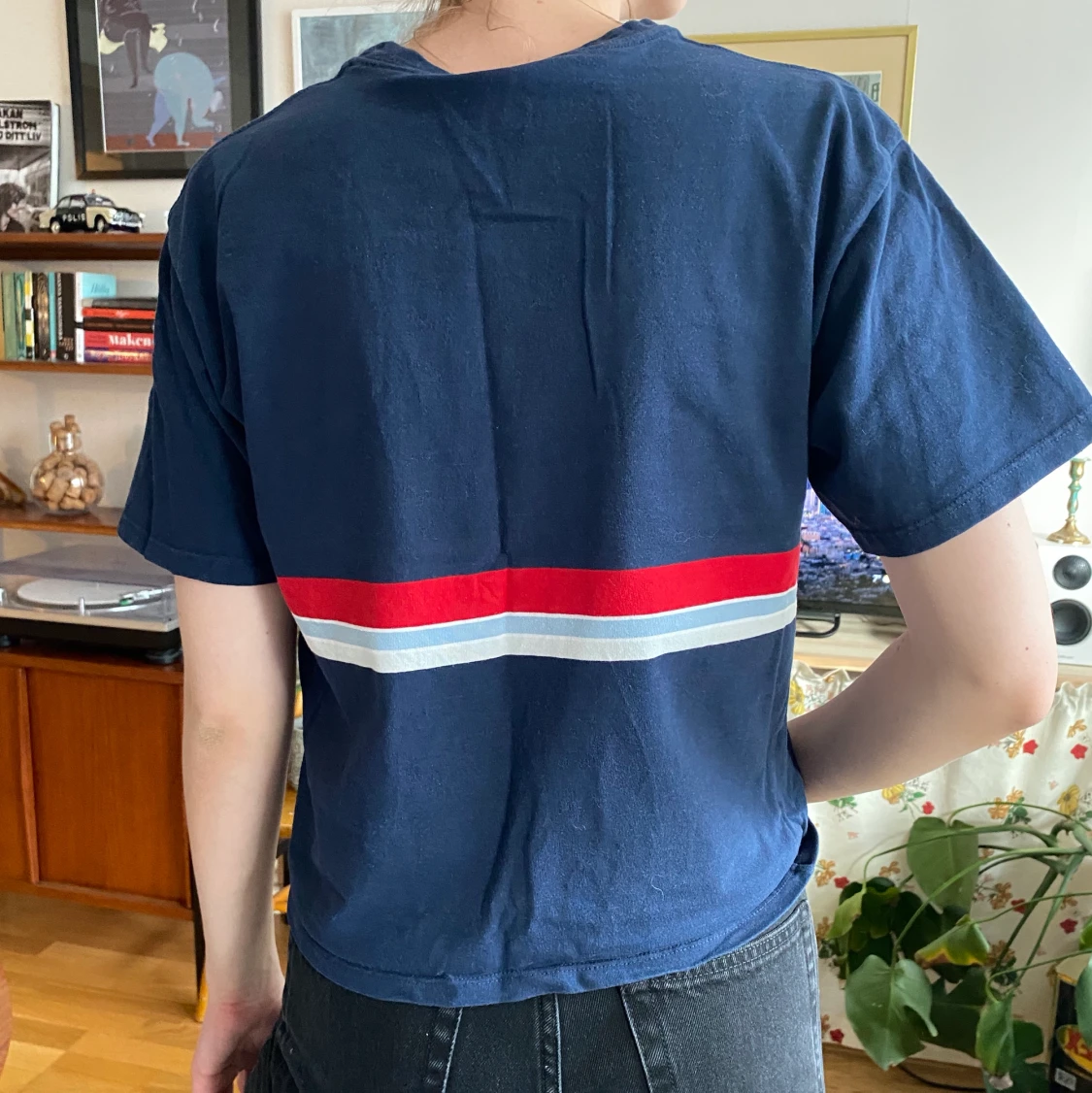 T-shirt med randigt mönster - 90