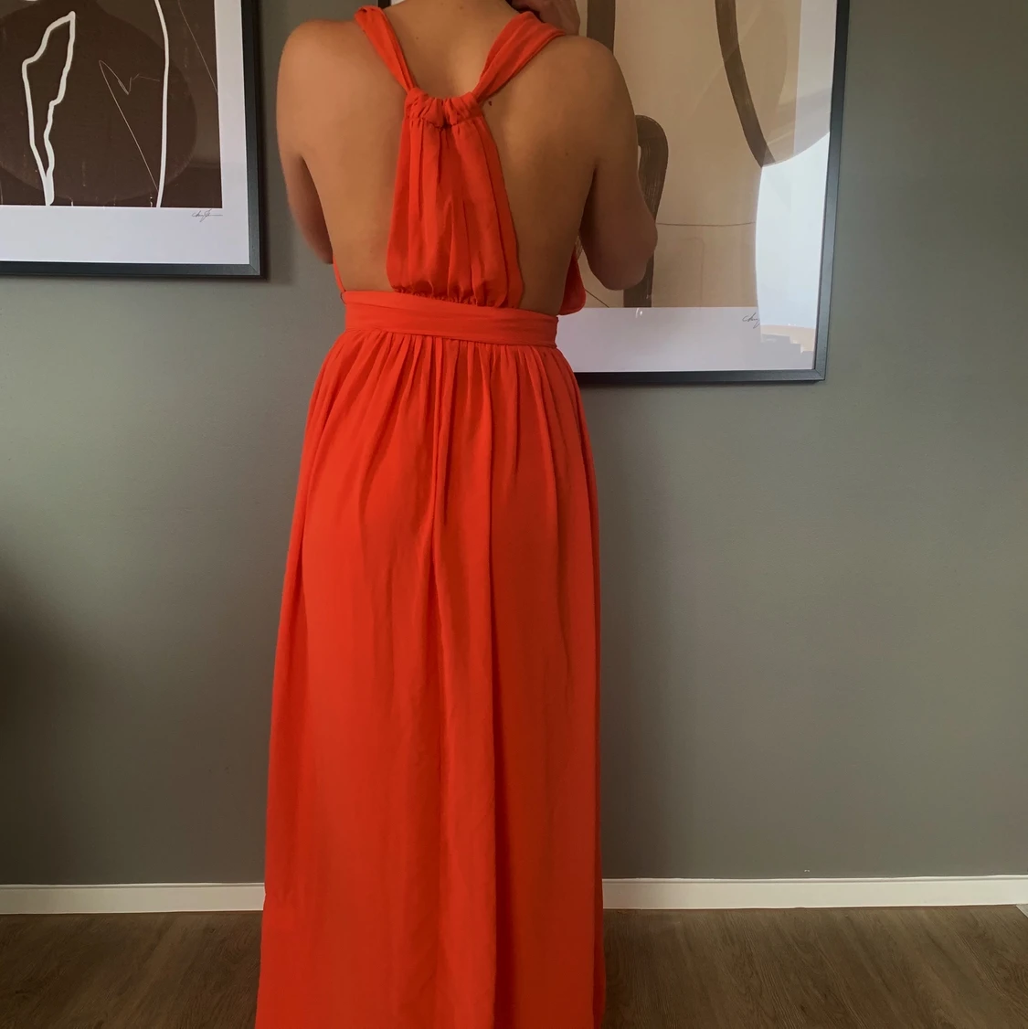 Orange långklänning 🧡 - 91