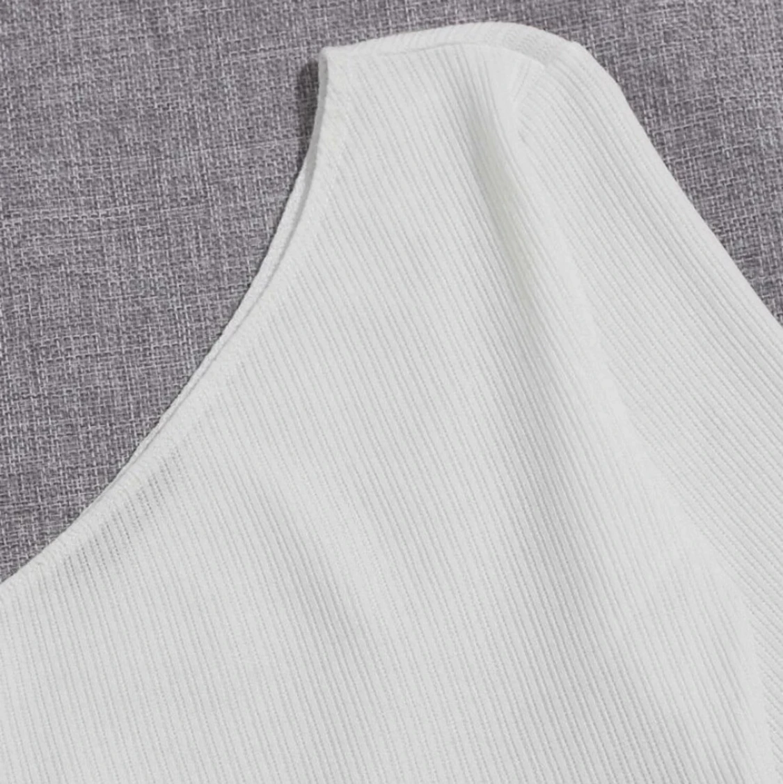 Vit one shoulder-topp i storlek xs - 90