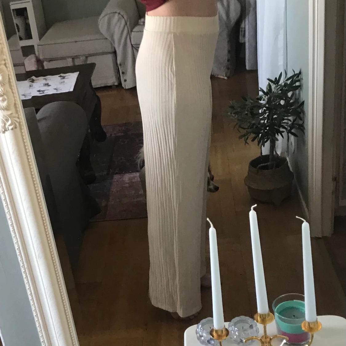 Ribbade vida byxor  - 90