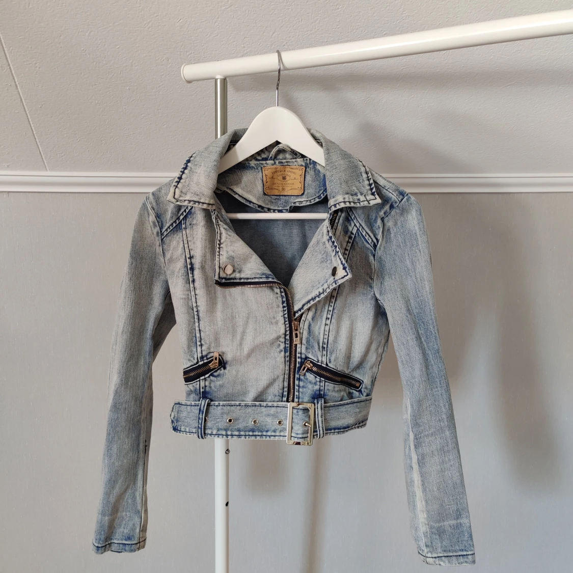 Stentvättad jeansjacka