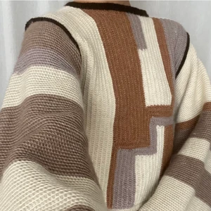 Handmade knit sweater - Handmade knit sweater in organic 50%bambus 50%wool