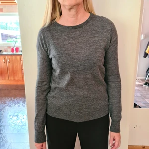 Filippa K tröja - Filippa K tröja.  Kliar inte, bra passform och sval på våren, varm på vintern. Använd men i fint skick. färg grå. Sheer knit pullover i 32% polyamid 27% extra gin merino ull 27% acrylic 14% mohair. Superskön och fin kvalité 