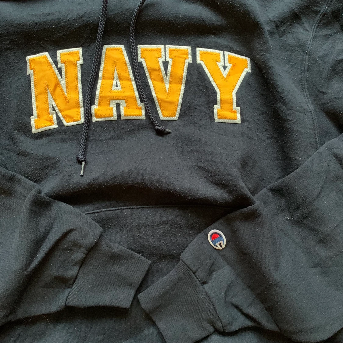 Vintage broderad champion hoodie  - 90