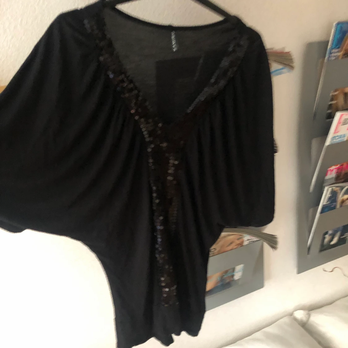 Svart blus/ topp stl S - 90