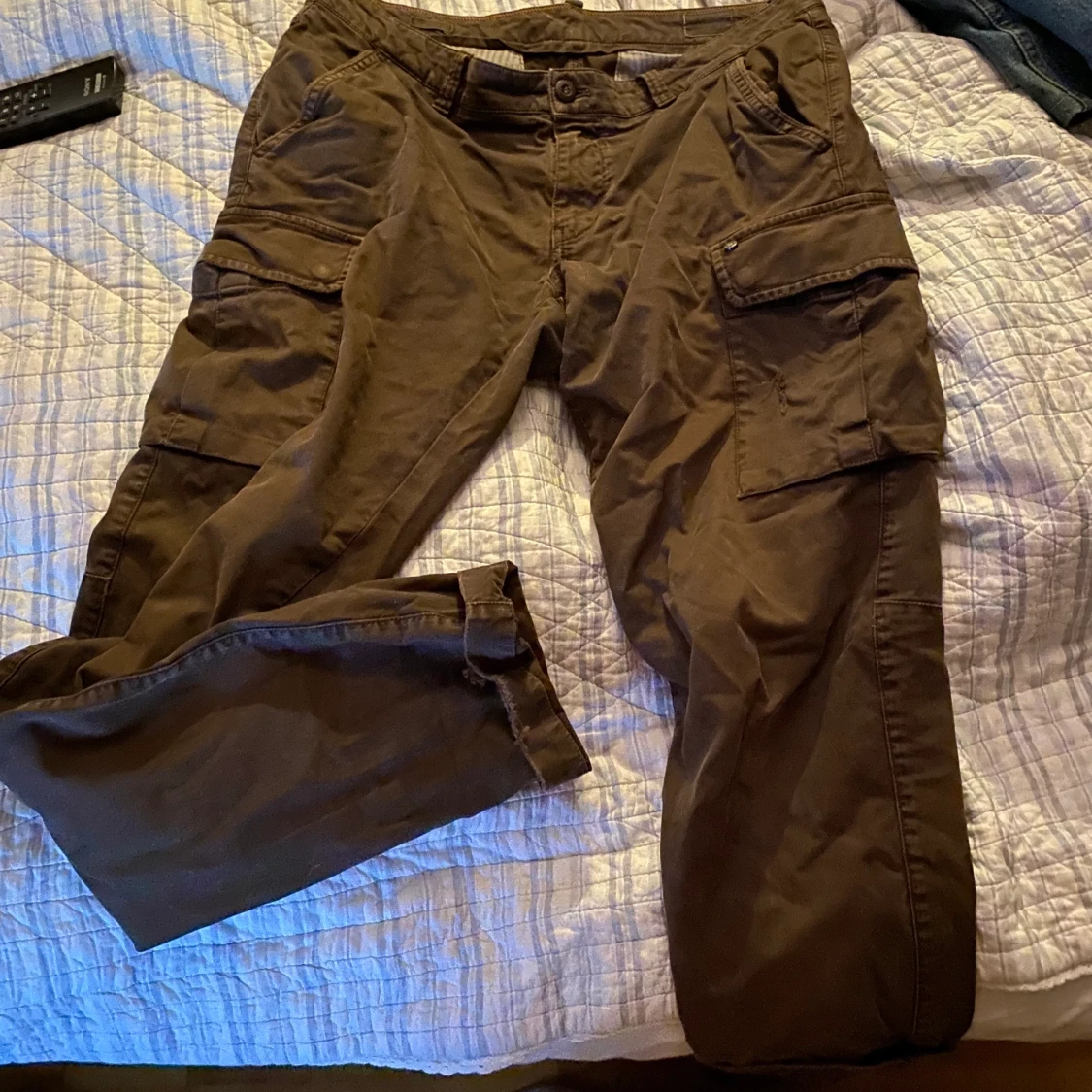 Bruna Cargobyxor - 90