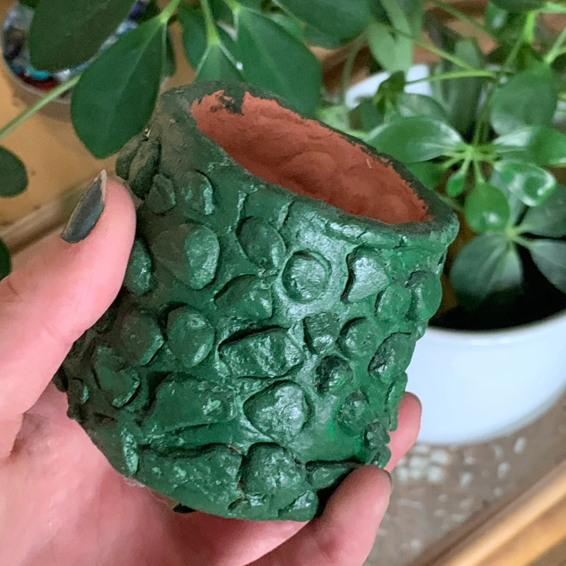 Konstig grön kruka - 90