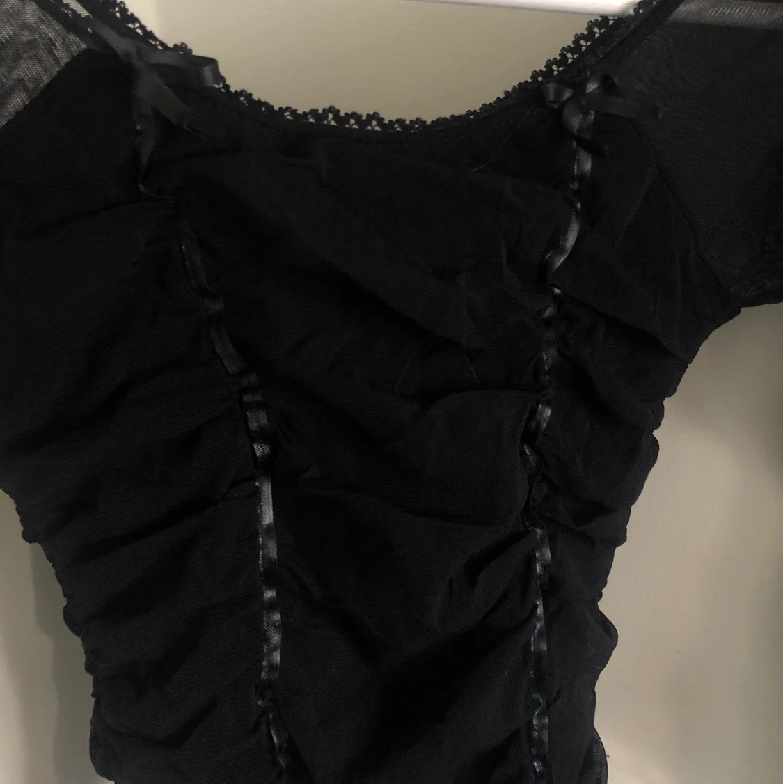 Svart långärmad tröja  - 90