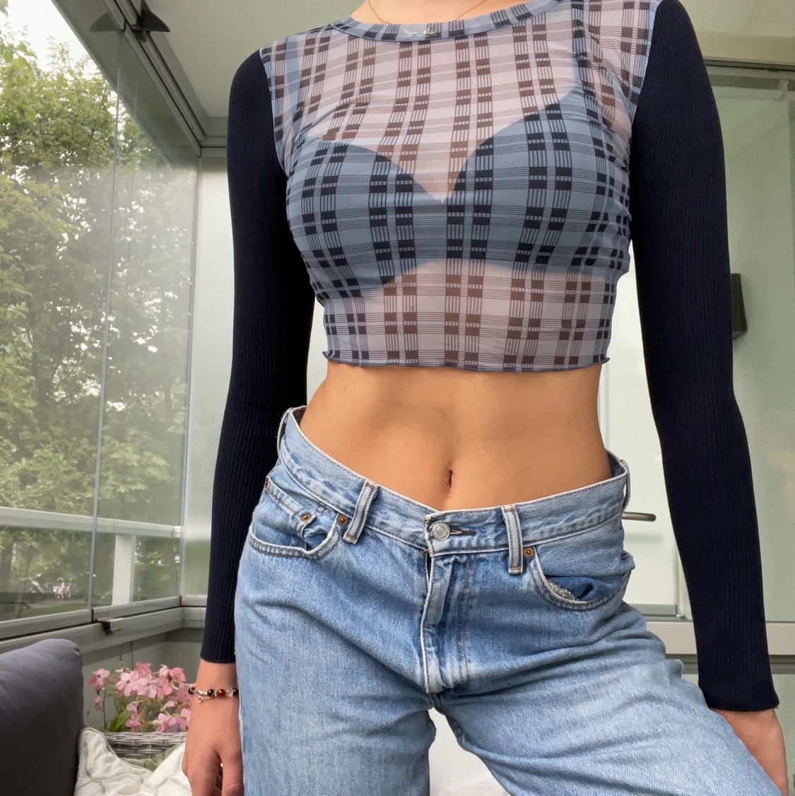 Mesh top från zara