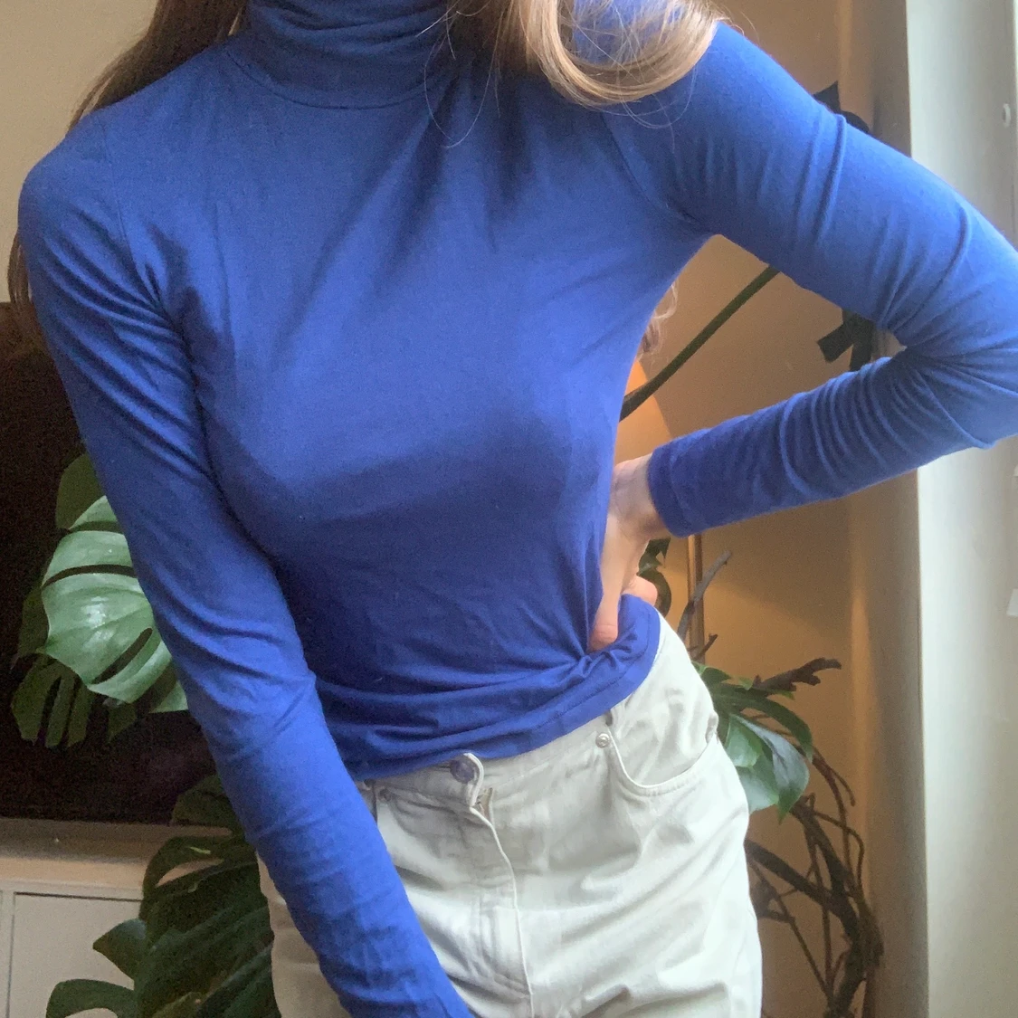 Blå polotröja - 90