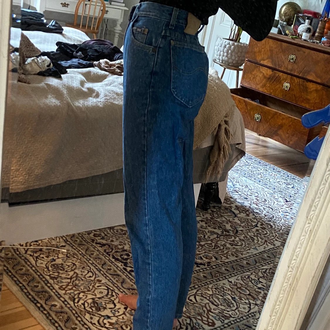 Blåa Lee Jeans  - 90