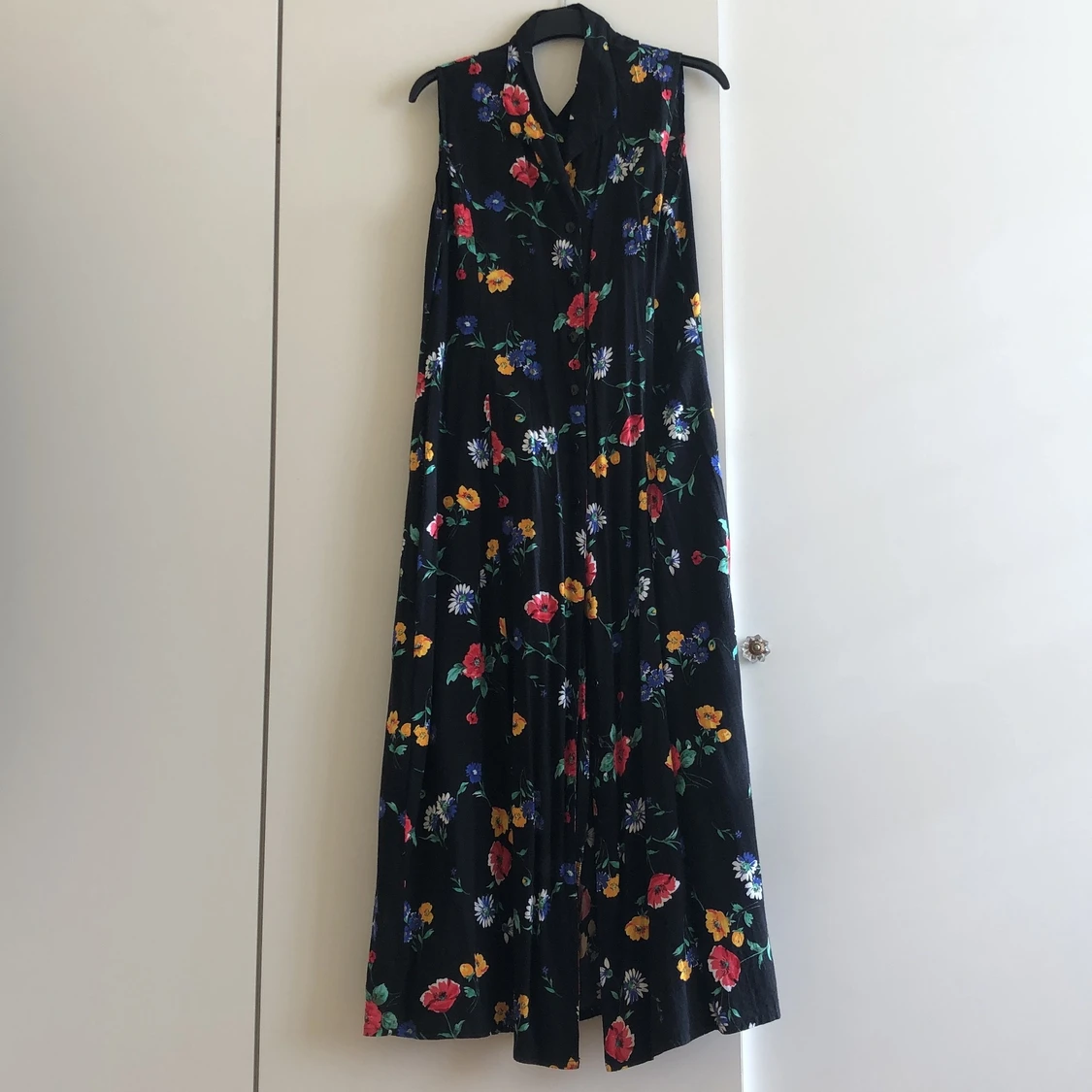 Långklänning klänning blommig