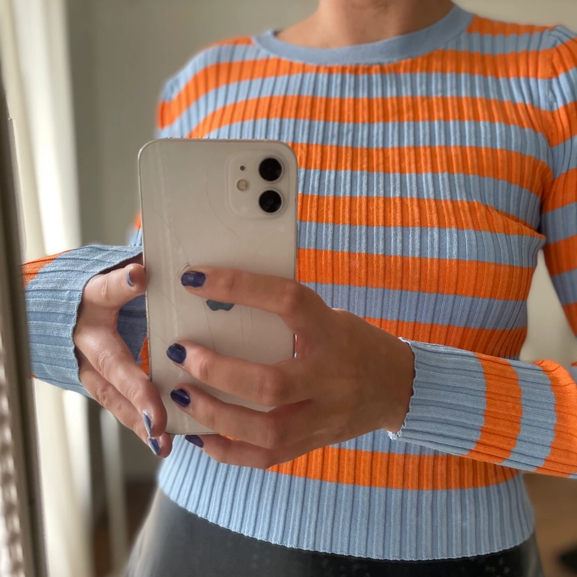 Zara topp 🧡💙