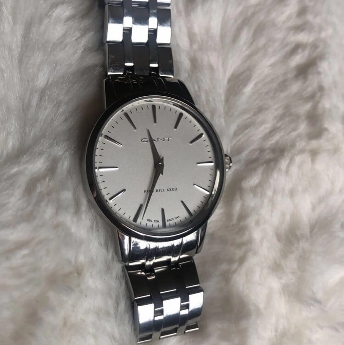 Äkta Gant silver klocka 