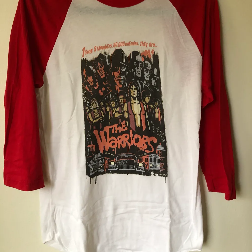 Retro 70’s Movie The Warriors Baseball T-Shirt Size small, fits like a regular men’s size small.  Excellent condition, no flaws or damage.  DM if you need exact size measurements.   Buyer pays for all shipping costs. All items sent with tracking number.   No swaps, no trades, no offers. . T-shirts.