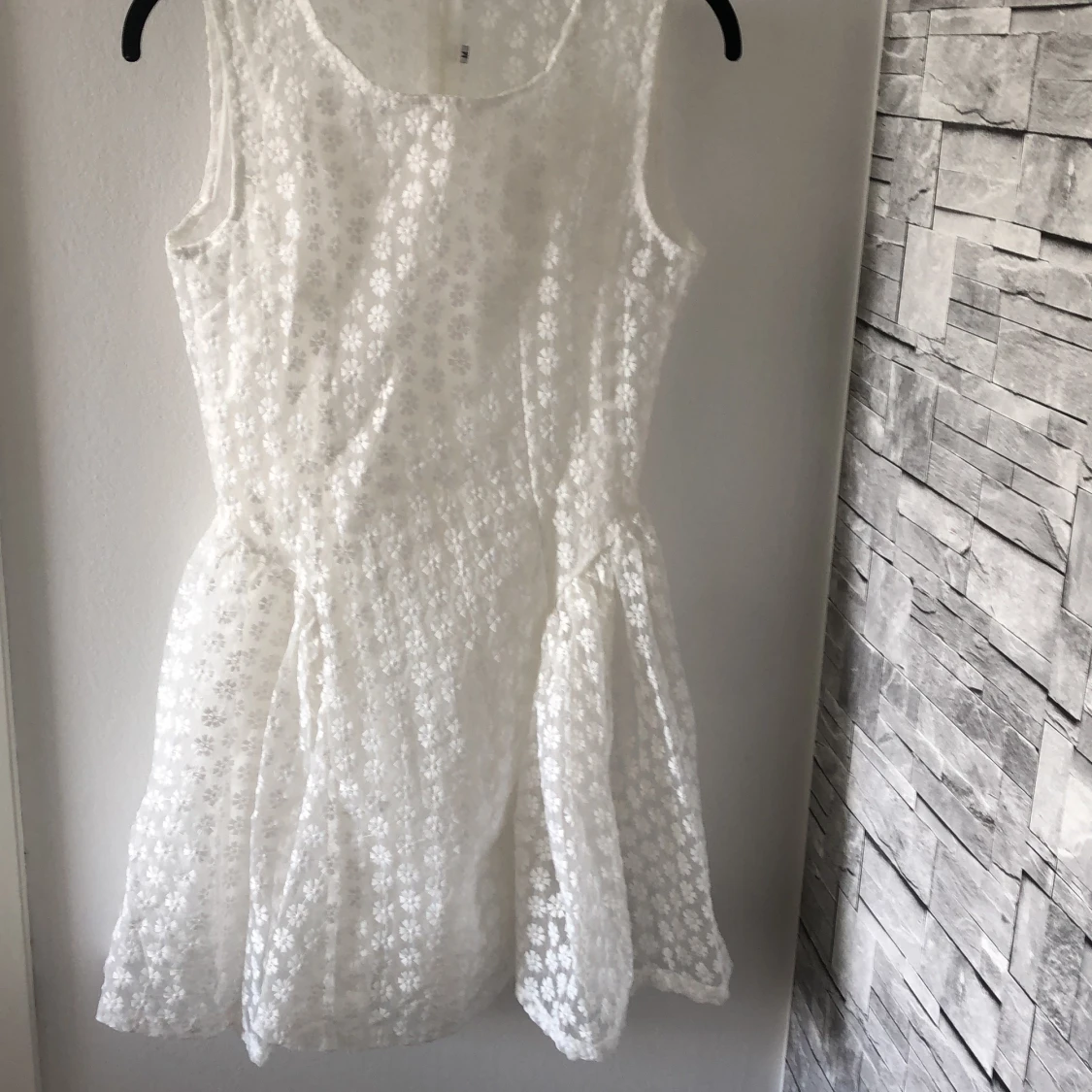 Vit sommarklänning, stl M