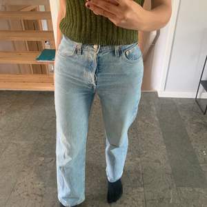 Ribcage straight jeans från Levi’s. Jag är 163 cm