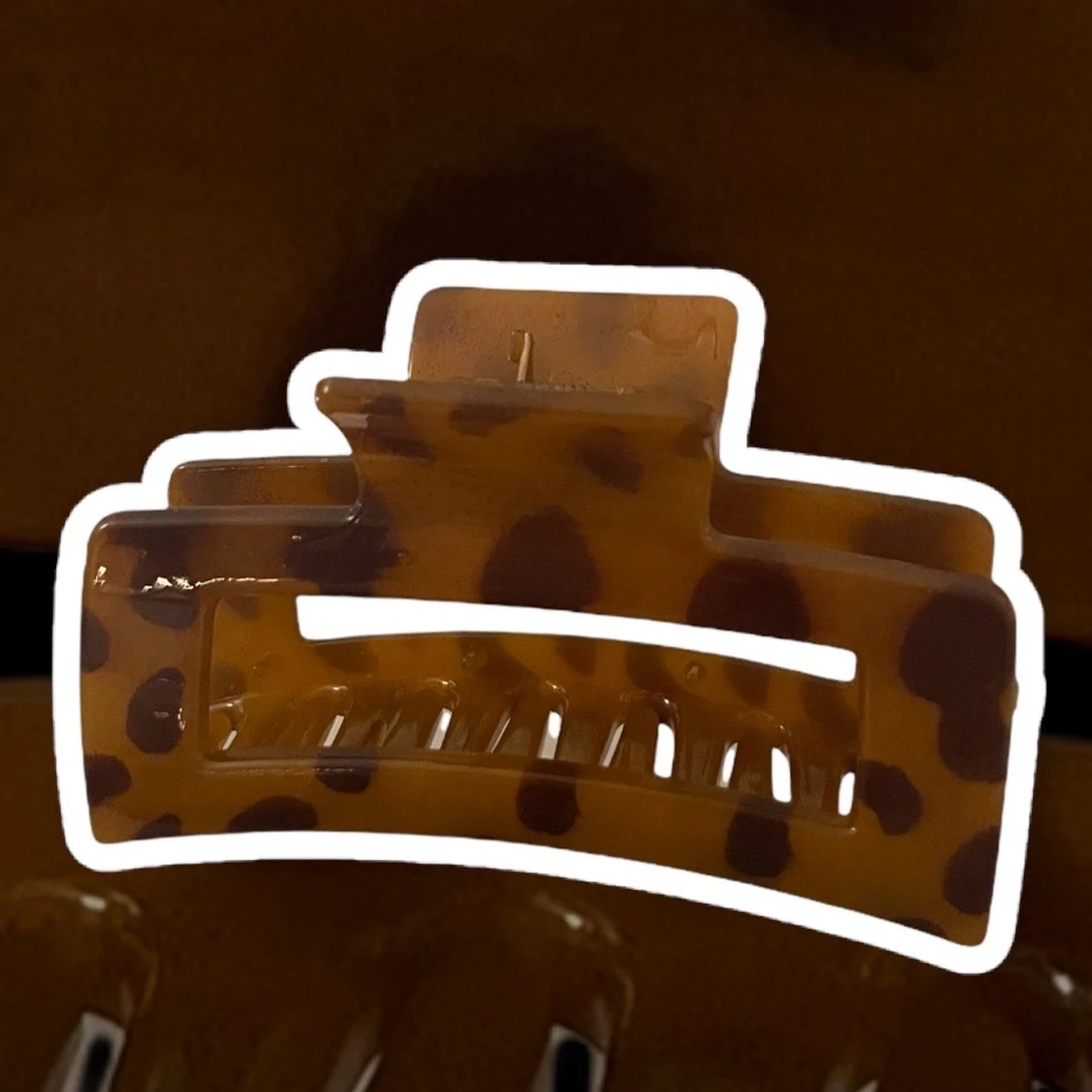 Brun hårklämma 🤎 - 90