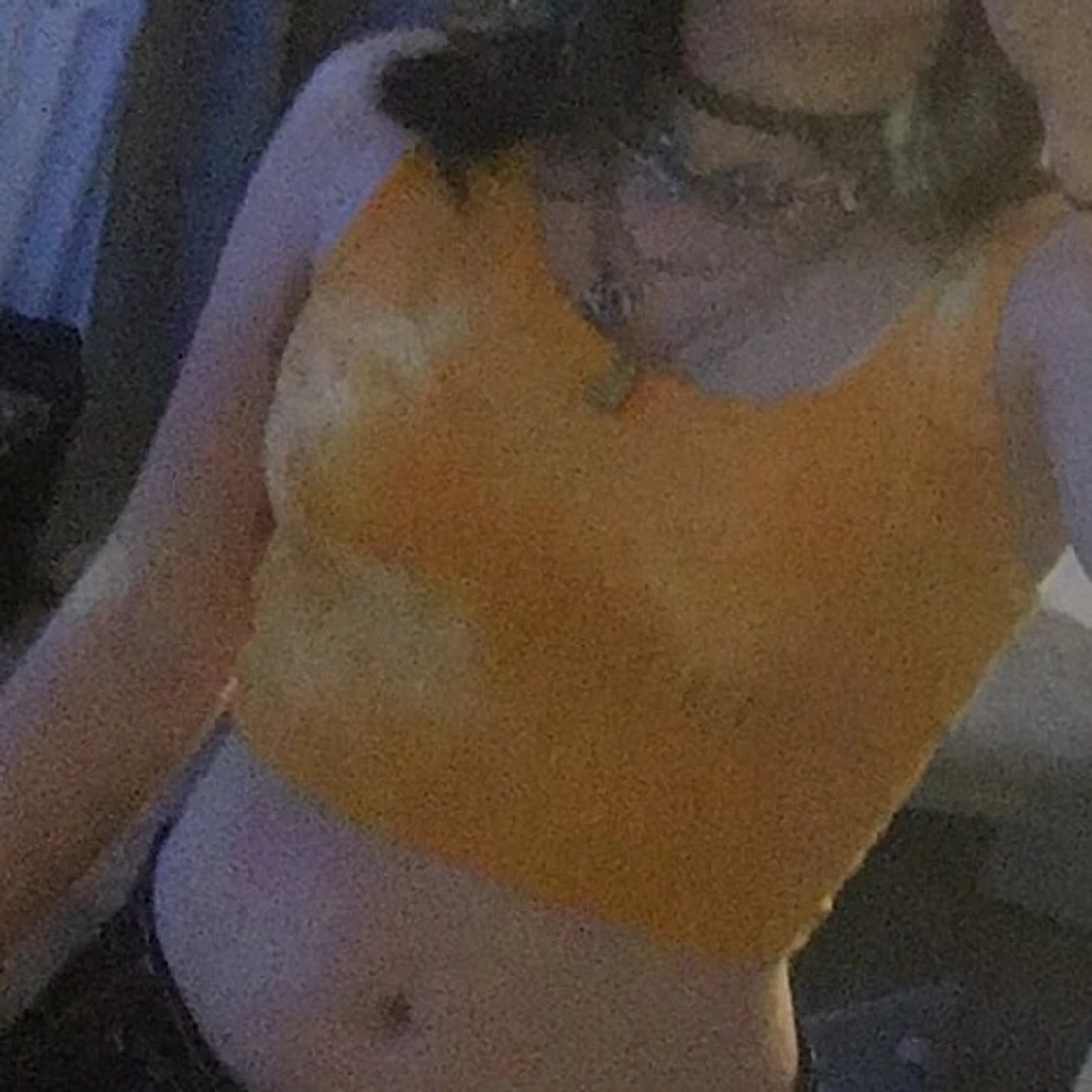 Tie Dye Yellow Crop Top - 90
