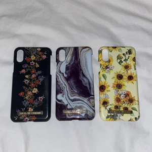Tre stycken iDeal of Sweden skal - Alla tre är för iPhone XS och köpta på ideal of Sweden’s hemsida för ungefär 250 spänn var. De är i bra skick och inte använda mycket alls. 