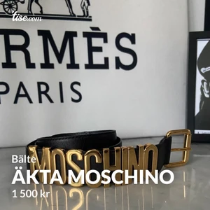 Moschino  - Storl oklart men bältet är 1m om man lägger ut de! Bältet är även gjort för att vika det eller knytas! 