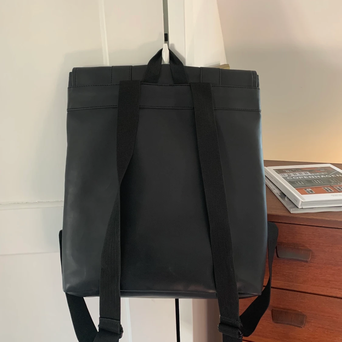 Rains black waterproof backpack  - 91