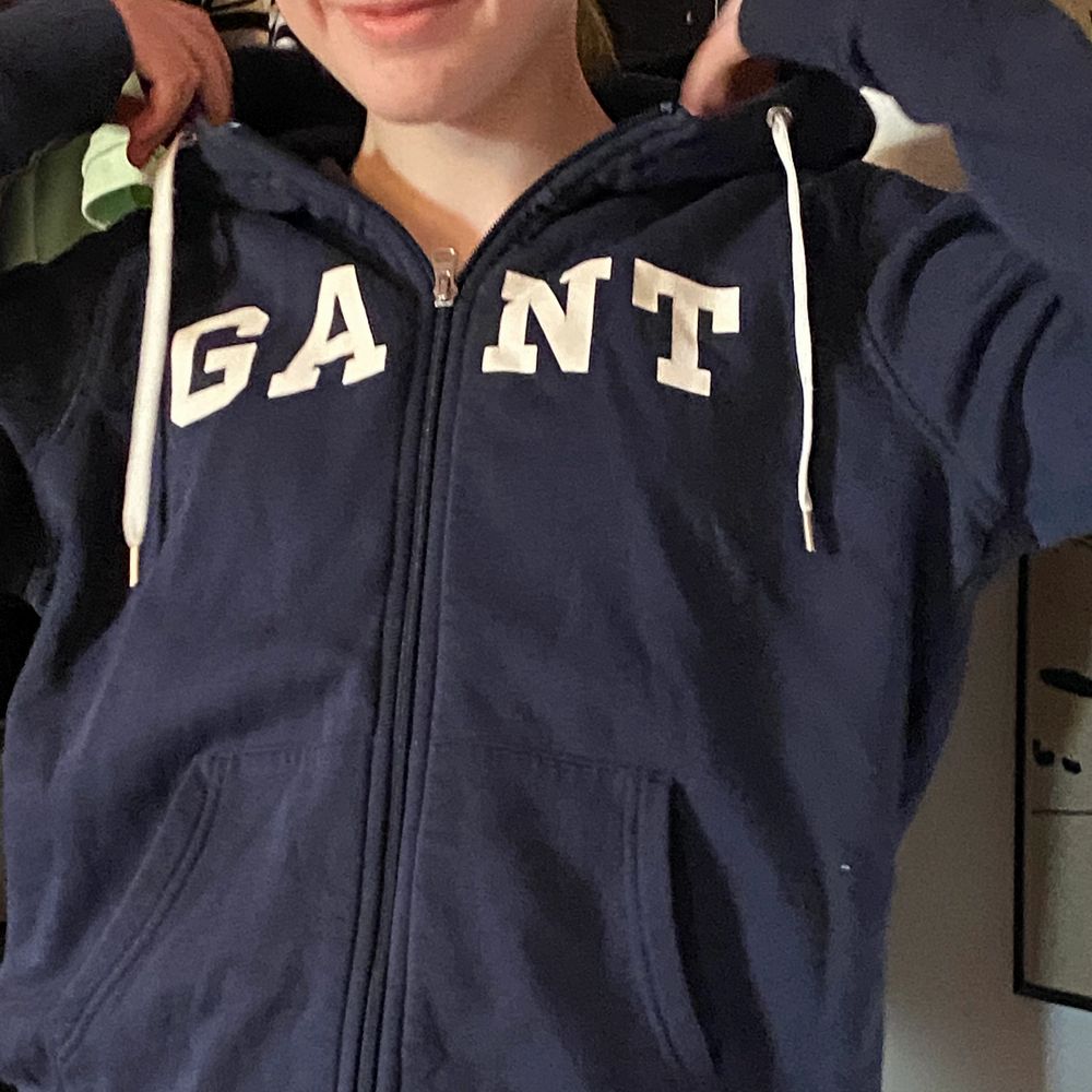 Gant hoodie med dragkedja | Plick Second Hand