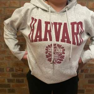 Grå hoodie med Harvard tryck! Pris med frakt blir 120kr