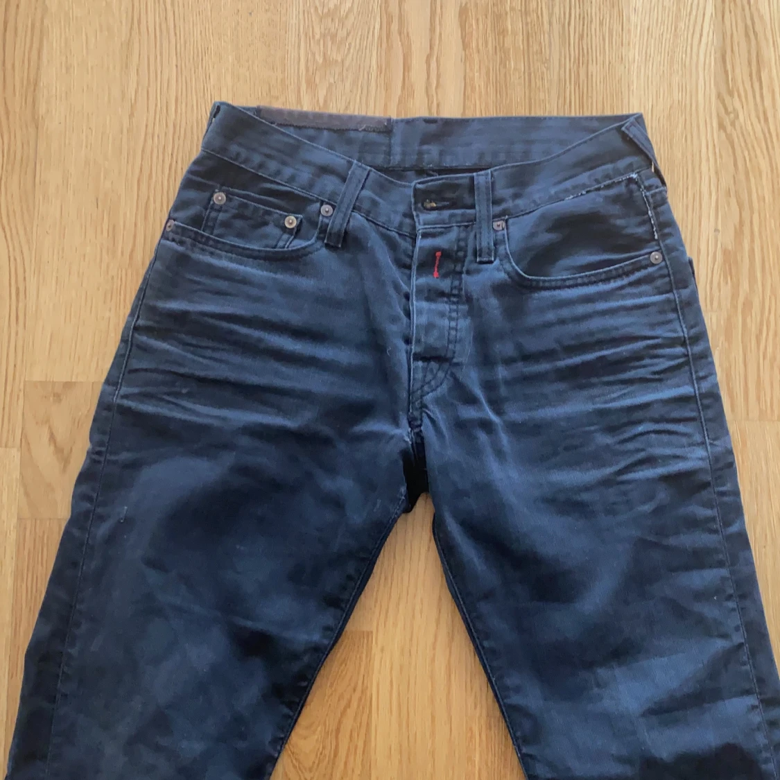 Lågmidjade svarta coola jeans  - 91