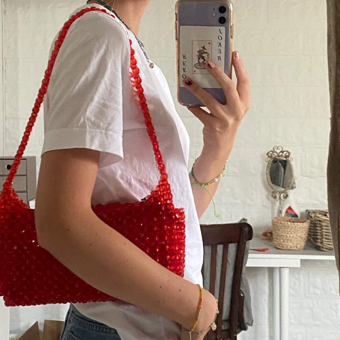 Pärlad väska från Nelly 