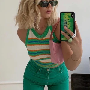 Stickad topp zara - Säljer min fina stickade topp från zara i grön, orange o vitt! Den är så fin men får ingen användning för den här hemma💖 bara testad och lappen är kvar, storlek L men passar mig som har M🥰 helt slutsåld på hemsidan! Köp direkt för 250 eller buda från 170. Köpare betalar eventuell frakt