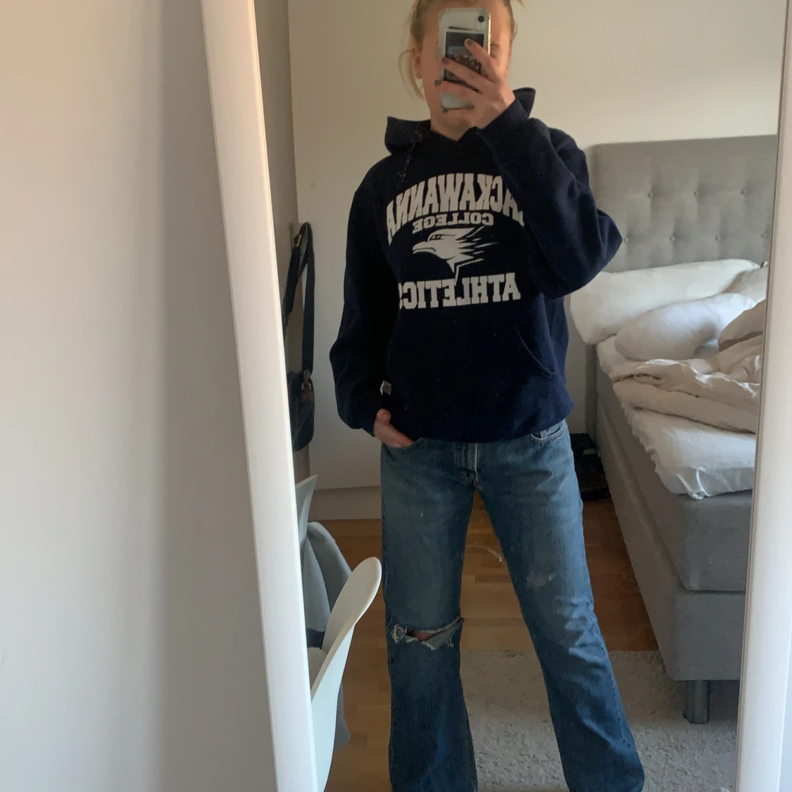 Hoddie med tryck - 90